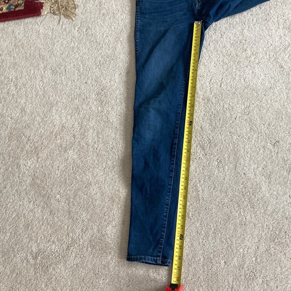 Madewelll Women Blue Skinny Jeans 10” High- Rise Sz 24 Zipper And 5 pickets - Picture 8 of 12